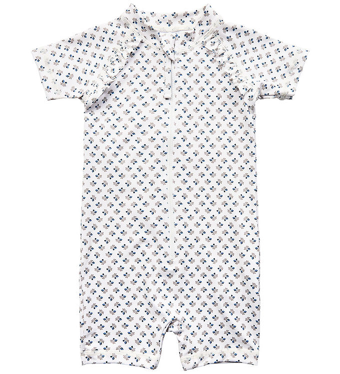 Sofie Schnoor Badeheldragt - UV50+ - Blå/Blomst