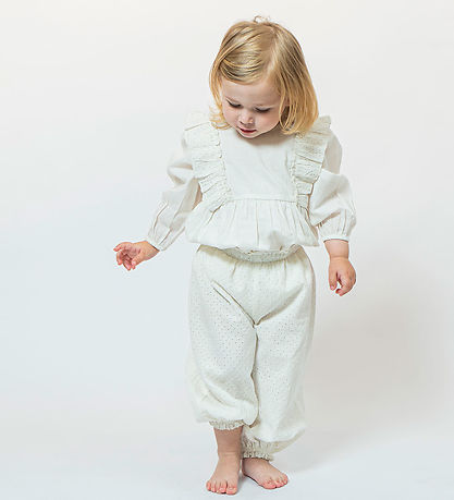 Sofie Schnoor body l/æ - Antique White m. Flæser Sofie Schnoor body l/æ - Antique White m. Flæser