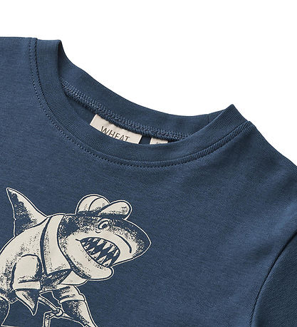 Wheat T-shirt - Kristian - Blue Waves