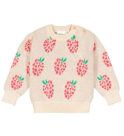 The New Siblings Bluse - Strik - TnsJea - White Swan The New Siblings Bluse - Strik - TnsJea - White Swan