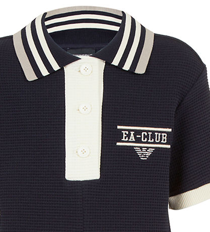 Emporio Armani Kjole - Navy m. Hvid Emporio Armani Kjole - Navy m. Hvid