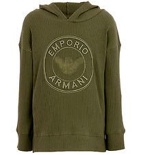 Emporio Armani Hættetrøje - Rib - Beetle m. Logo Emporio Armani Hættetrøje - Rib - Beetle m. Logo
