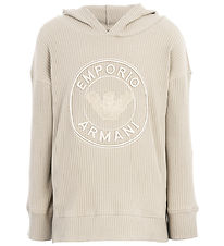 Emporio Armani Hættetrøje - Pergamena m. Logo Emporio Armani Hættetrøje - Pergamena m. Logo