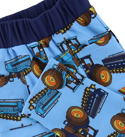 Småfolk Sweatpants - Blue Grotto m. Traktorer Småfolk Sweatpants - Blue Grotto m. Traktorer