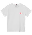 Les Deux T-shirt - Nørregaard - Hvid/Orange Les Deux T-shirt - Nørregaard - Hvid/Orange