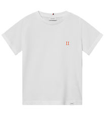 Les Deux T-shirt - Nørregaard - Hvid/Orange Les Deux T-shirt - Nørregaard - Hvid/Orange