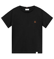 Les Deux T-shirt - Nørregaard - Noos - Sort/Orange Les Deux T-shirt - Nørregaard - Noos - Sort/Orange