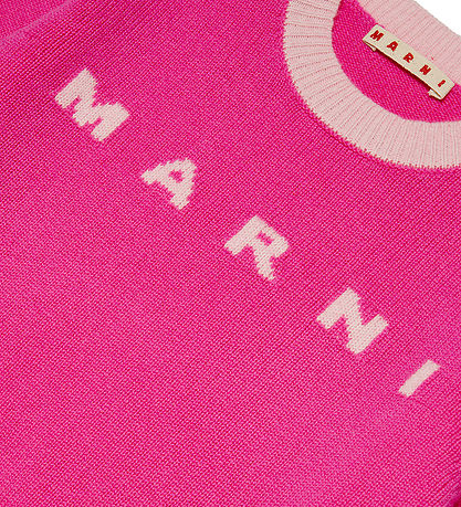 Marni Bluse - Crepped - Uld - Pink m. Rosa Marni Bluse - Crepped - Uld - Pink m. Rosa