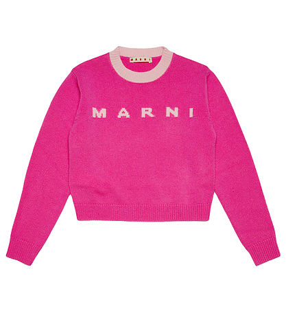 Marni Bluse - Crepped - Uld - Pink m. Rosa Marni Bluse - Crepped - Uld - Pink m. Rosa