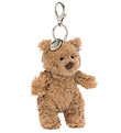 Jellycat Nøglering - 8 cm - Bartholomew Bear Jellycat Nøglering - 8 cm - Bartholomew Bear