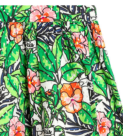 Kenzo Nederdel - Mint Green m. Blomster/Hulmønster