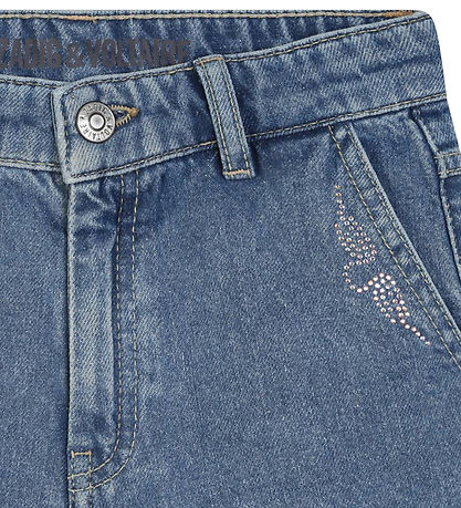 Zadig & Voltaire Denimshorts - Elle - Denim Blue m. Similisten Zadig & Voltaire Denimshorts - Elle - Denim Blue m. Similisten