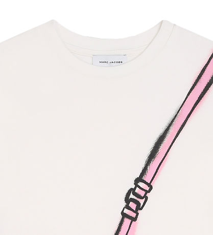 Little Marc Jacobs Kjole - Ivory m. Rosa