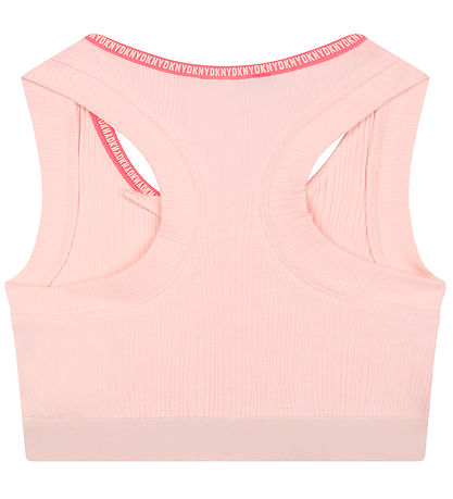 DKNY Top - Rib - Rosa m. Pink