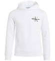 Calvin Klein Hættetrøje - Small Monogram - Bright White