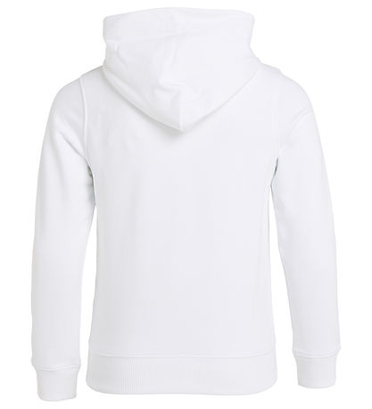 Calvin Klein Hættetrøje - Small Monogram - Bright White Calvin Klein Hættetrøje - Small Monogram - Bright White