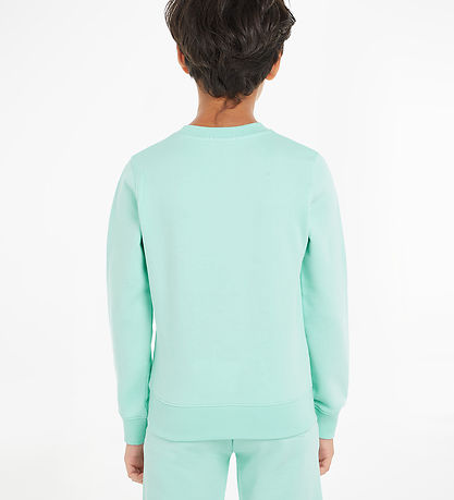 Calvin Klein Sweatshirt - Minimalistic Reg.Cn - Blue Tint Calvin Klein Sweatshirt - Minimalistic Reg.Cn - Blue Tint