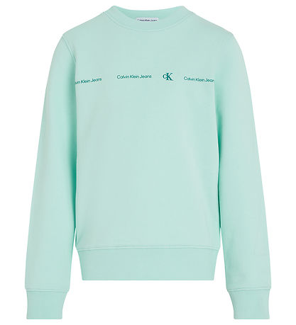 Calvin Klein Sweatshirt - Minimalistic Reg.Cn - Blue Tint Calvin Klein Sweatshirt - Minimalistic Reg.Cn - Blue Tint