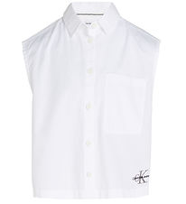 Calvin Klein Skjorte - Monogram Off - Bright White Calvin Klein Skjorte - Monogram Off - Bright White
