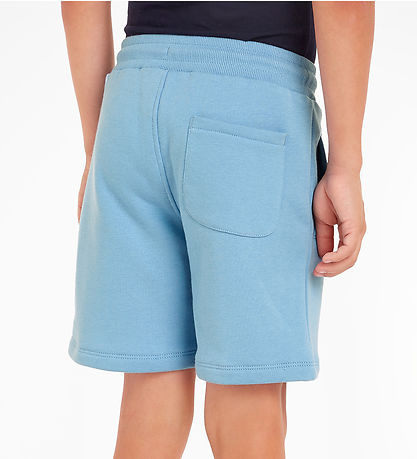 Calvin Klein Sweatshorts - Stack Logo Jogger - Dusk Blue Calvin Klein Sweatshorts - Stack Logo Jogger - Dusk Blue