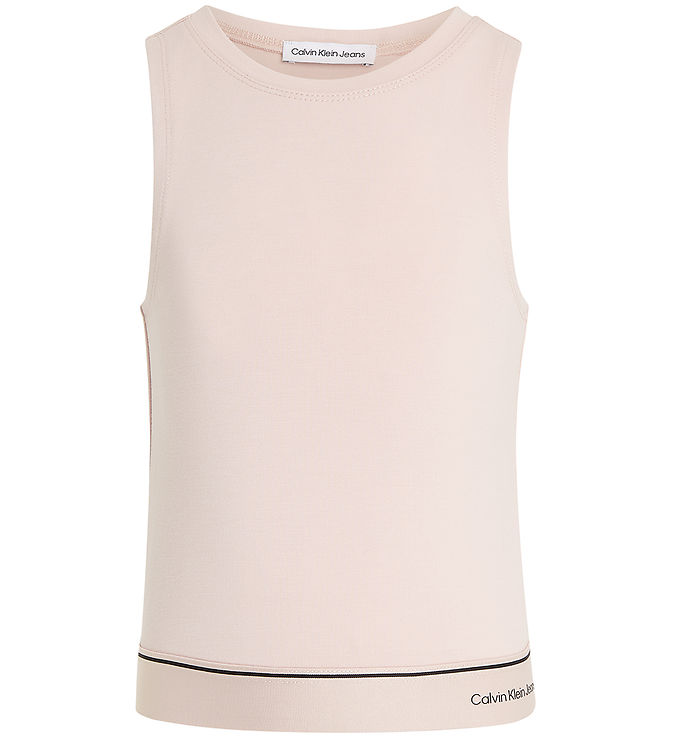 Calvin Klein Top - Tape Sleeveless Punto - Sepia Rose