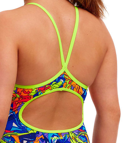 Funkita Badedragt - Diamond Back One Piece - UV50+ - Mixed Mess Funkita Badedragt - Diamond Back One Piece - UV50+ - Mixed Mess