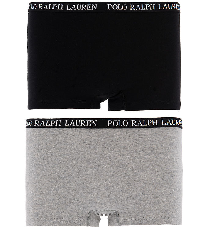 Polo Ralph Lauren Hipsters - 2 pak - Sort/Gråmeleret