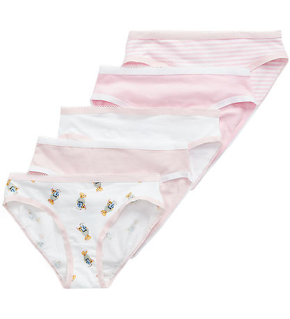 Polo Ralph Lauren Trusser - 5 pak - Hint of Pink/Hvid Polo Ralph Lauren Trusser - 5 pak - Hint of Pink/Hvid