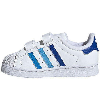 adidas Originals Sko - Superstar CF I - Hvid/Blå