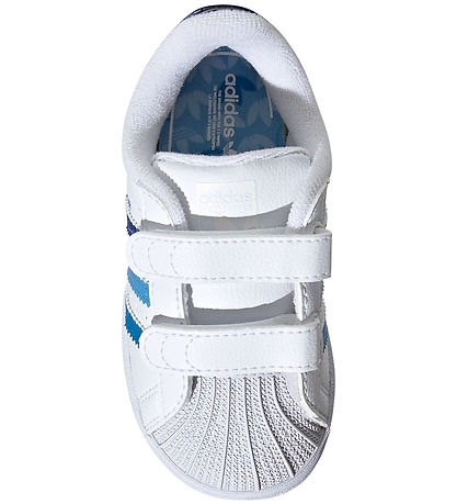 adidas Originals Sko - Superstar CF I - Hvid/Blå
