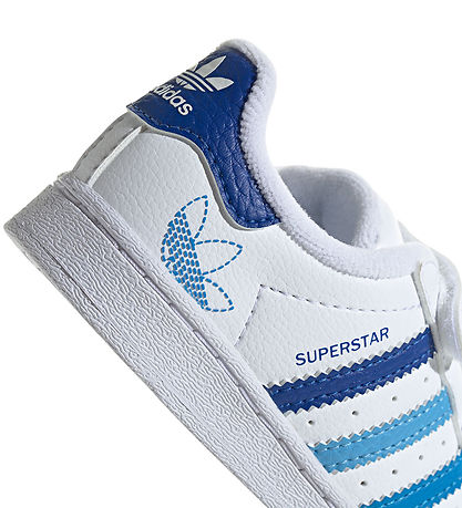 adidas Originals Sko - Superstar CF I - Hvid/Blå