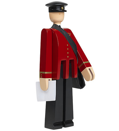 Kay Bojesen Træfigur - Postmand - 20 cm - Sort/Rød Kay Bojesen Træfigur - Postmand - 20 cm - Sort/Rød