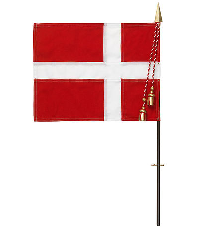 Kay Bojesen Træfigur - Fanebærer - Mellem - Rød/Blå/Hvid Kay Bojesen Træfigur - Fanebærer - Mellem - Rød/Blå/Hvid