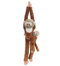 Wild Republic Bamse - Hænge Abe - 18x55 - Egernabe m. Unge Wild Republic Bamse - Hænge Abe - 18x55 - Egernabe m. Unge