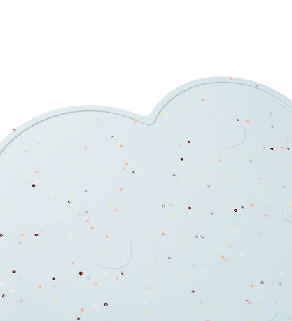 Done by Deer Dækkeserviet - Silikone - Sky - Confetti Blue Done by Deer Dækkeserviet - Silikone - Sky - Confetti Blue