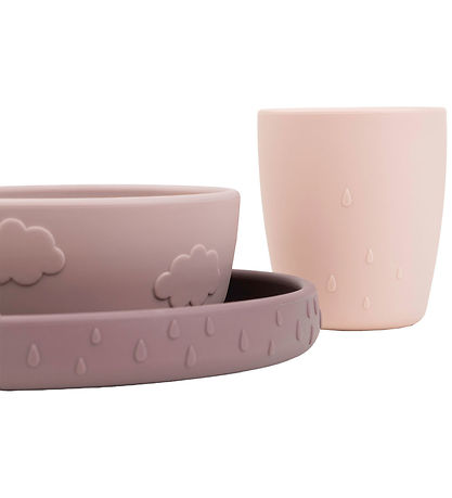 Done by Deer Spisesæt - Silikone - 3 dele - Stick & Stay - Deer 