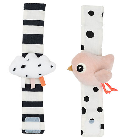 Done by Deer Håndledsranglesæt - 2-pak - Happy Clouds - Powder Done by Deer Håndledsranglesæt - 2-pak - Happy Clouds - Powder