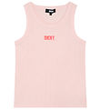 DKNY Tanktop - Rib - Rosa DKNY Tanktop - Rib - Rosa