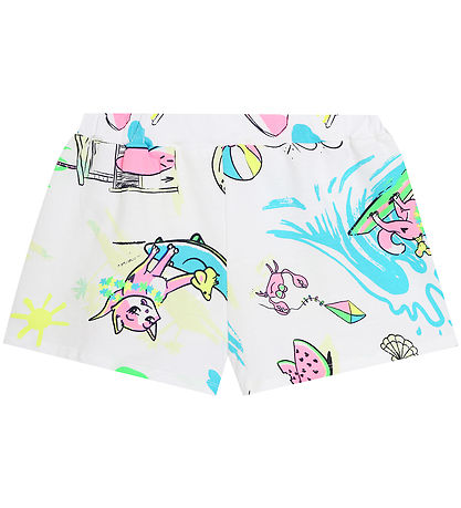 Billieblush Shorts - Hvid m. Surfprint