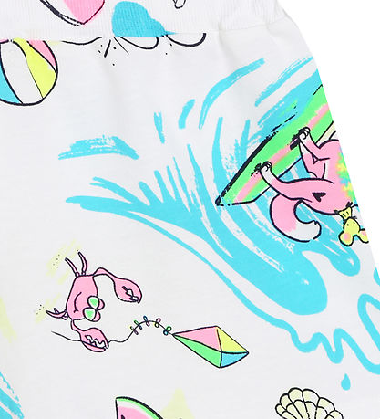 Billieblush Shorts - Hvid m. Surfprint Billieblush Shorts - Hvid m. Surfprint
