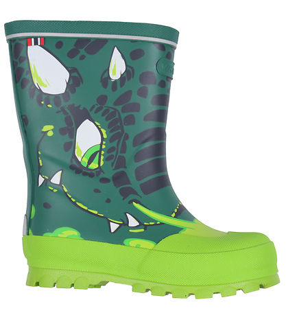 Viking Gummistøvler - Jolly - Bottlegreen/Multi m. Drage Viking Gummistøvler - Jolly - Bottlegreen/Multi m. Drage