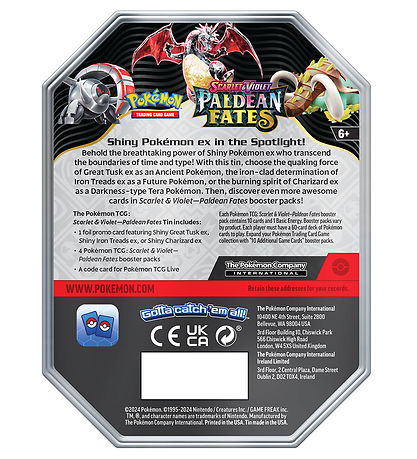 Pokémon Samlekort - Scarlet & Violet - Paldean Fates Tin - Shiny