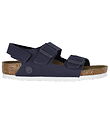 Birkenstock Sandaler - Milano HL Rivet Logo - Vegan Canvas Midni Birkenstock Sandaler - Milano HL Rivet Logo - Vegan Canvas Midni