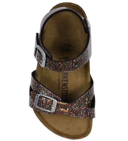 Birkenstock Sandaler - Rio Plain - Cosmic Sparkle Black Multi Birkenstock Sandaler - Rio Plain - Cosmic Sparkle Black Multi