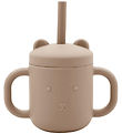 Petit Monkey Mugg m. Sugrör - Silikon - 175 cm - Taupe