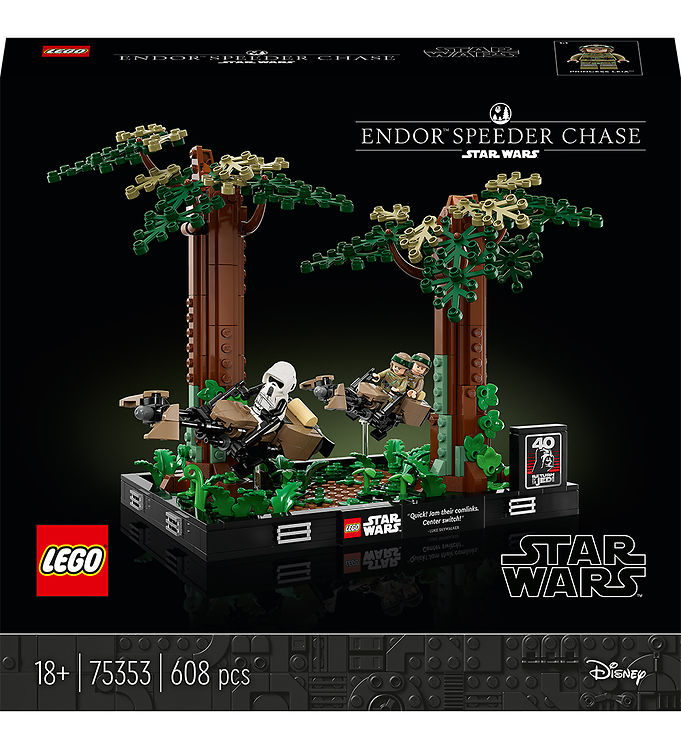 LEGO Star Wars 75353 Diorama med speederjagt på Endor - 608 dele