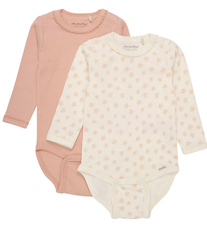 Minymo Body l/æ - 2-pak - Peach Beige Minymo Body l/æ - 2-pak - Peach Beige