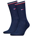 Tommy Hilfiger Strømper - Flag - 2-Pak - Dark Navy Tommy Hilfiger Strømper - Flag - 2-Pak - Dark Navy