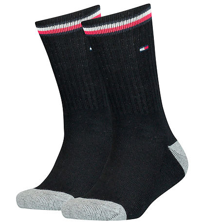 Tommy Hilfiger Strømper - 2-pak - Sort