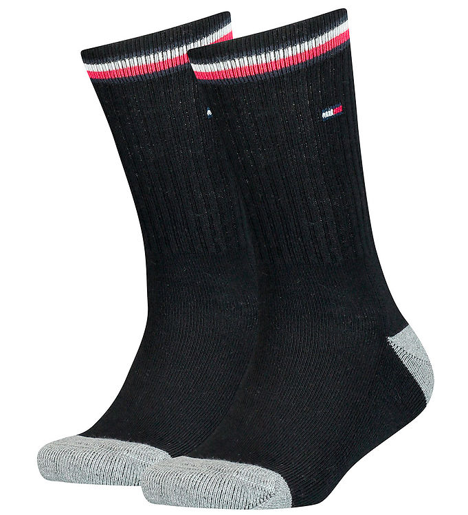Tommy Hilfiger Strømper - 2-pak - Sort